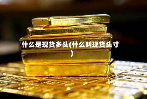 什么是现货多头(什么叫现货头寸)-第2张图片
