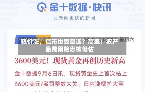 粮价涨，债市也受牵连？高盛：农产品费用上行风险恐被低估-第3张图片