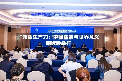 “新质生产力：中国实践与世界意义	”世界研讨会举行-第2张图片
