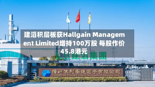 建滔积层板获Hallgain Management Limited增持100万股 每股作价45.8港元-第1张图片
