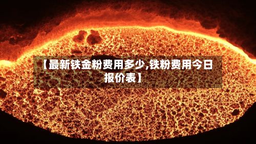 【最新铁金粉费用多少,铁粉费用今日报价表】-第3张图片