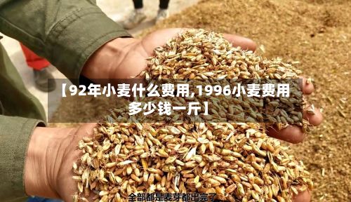 【92年小麦什么费用,1996小麦费用多少钱一斤】-第2张图片