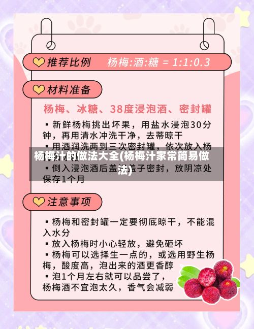 杨梅汁的做法大全(杨梅汁家常简易做法)-第2张图片