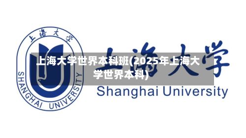 上海大学世界本科班(2025年上海大学世界本科)-第2张图片