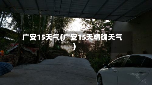 广安15天气(广安15天精确天气)-第2张图片