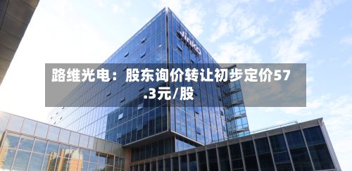 路维光电：股东询价转让初步定价57.3元/股