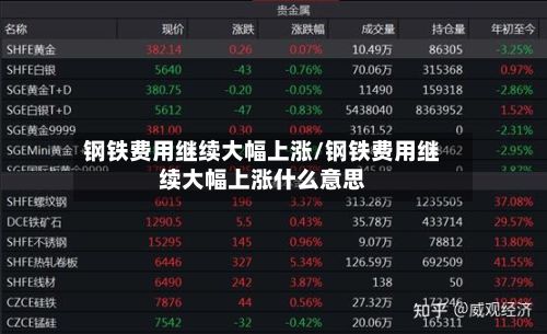 钢铁费用继续大幅上涨/钢铁费用继续大幅上涨什么意思-第2张图片
