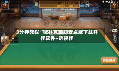 3分钟教程“微扑克辅助安卓版下载开挂软件+透视挂-第2张图片