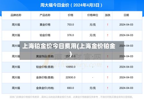 上海铂金价今日费用(上海金价铂金)-第3张图片