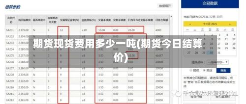 期货现货费用多少一吨(期货今日结算价)-第3张图片