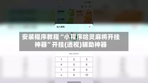 安装程序教程“小程序哈灵麻将开挂神器”开挂(透视)辅助神器-第2张图片