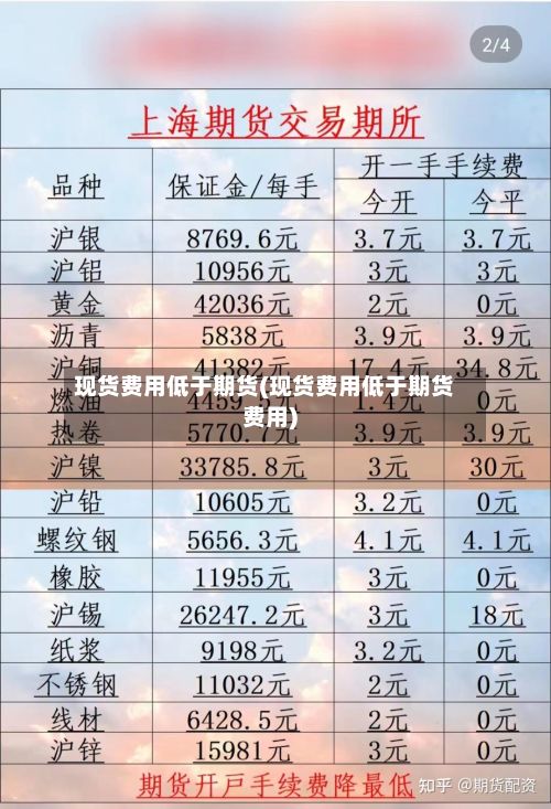 现货费用低于期货(现货费用低于期货费用)