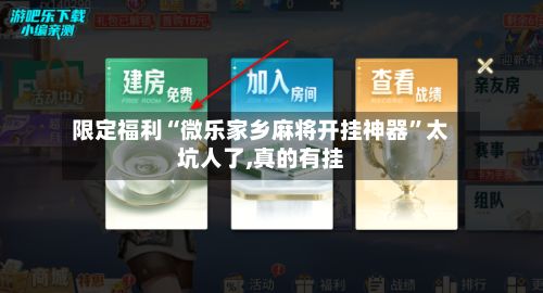 限定福利“微乐家乡麻将开挂神器”太坑人了,真的有挂-第2张图片