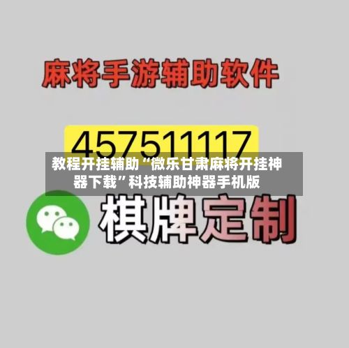 教程开挂辅助“微乐甘肃麻将开挂神器下载”科技辅助神器手机版-第2张图片