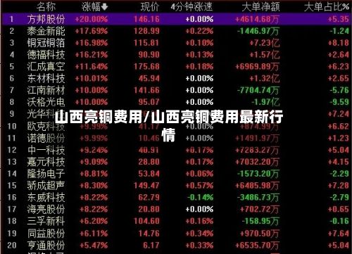 山西亮铜费用/山西亮铜费用最新行情