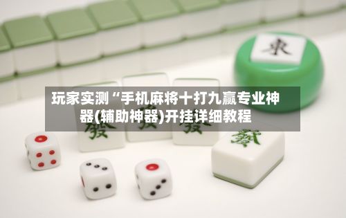 玩家实测“手机麻将十打九赢专业神器(辅助神器)开挂详细教程-第2张图片