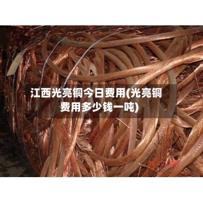江西光亮铜今日费用(光亮铜费用多少钱一吨)-第2张图片