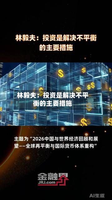 林毅夫：投资是解决不平衡的主要措施