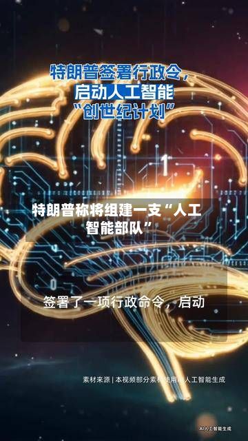 特朗普称将组建一支“人工智能部队	”-第2张图片