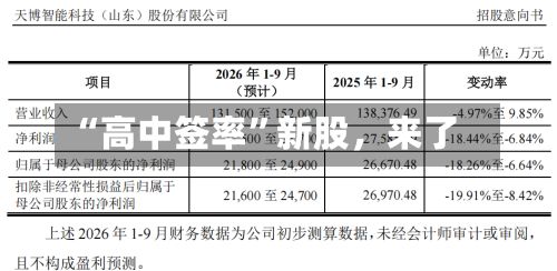 “高中签率”新股，来了-第3张图片