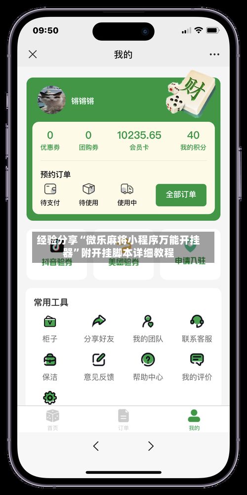 经验分享“微乐麻将小程序万能开挂器”附开挂脚本详细教程-第2张图片