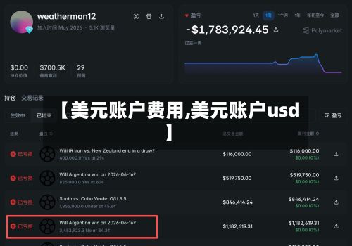 【美元账户费用,美元账户usd】