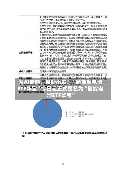 为AI储能	，焕新出发！“新能源电池ETF华宝”今日起正式更名为“储能电池ETF华宝	”-第1张图片