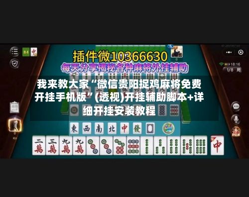 我来教大家“微信贵阳捉鸡麻将免费开挂手机版”(透视)开挂辅助脚本+详细开挂安装教程-第2张图片