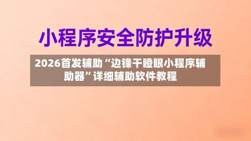 2026首发辅助“边锋干瞪眼小程序辅助器”详细辅助软件教程-第2张图片