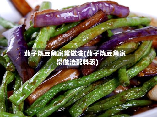 茄子烧豆角家常做法(茄子烧豆角家常做法配料表)