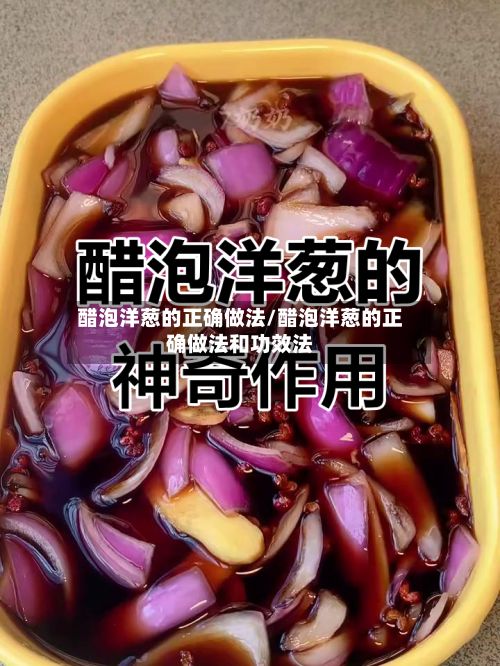 醋泡洋葱的正确做法/醋泡洋葱的正确做法和功效法