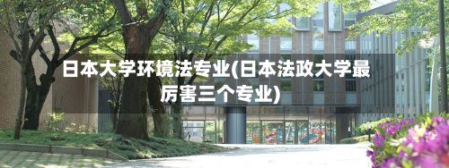 日本大学环境法专业(日本法政大学最厉害三个专业)