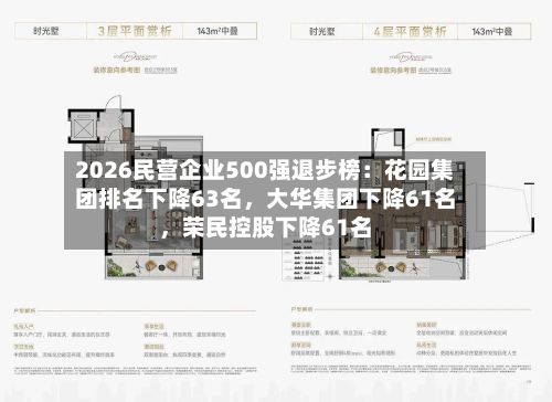 2026民营企业500强退步榜：花园集团排名下降63名	，大华集团下降61名，荣民控股下降61名-第2张图片
