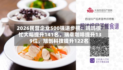 2026民营企业500强进步榜：鸣鸣很忙大幅提升141名，瑞幸咖啡提升139位，旭创科技提升122名-第2张图片