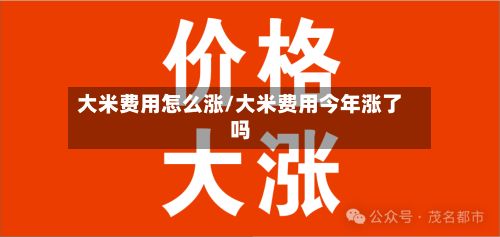 大米费用怎么涨/大米费用今年涨了吗