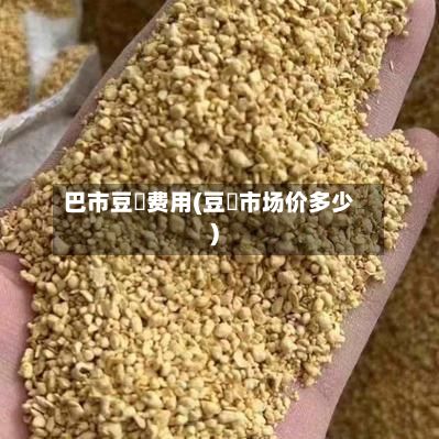 巴市豆粨费用(豆粨市场价多少)