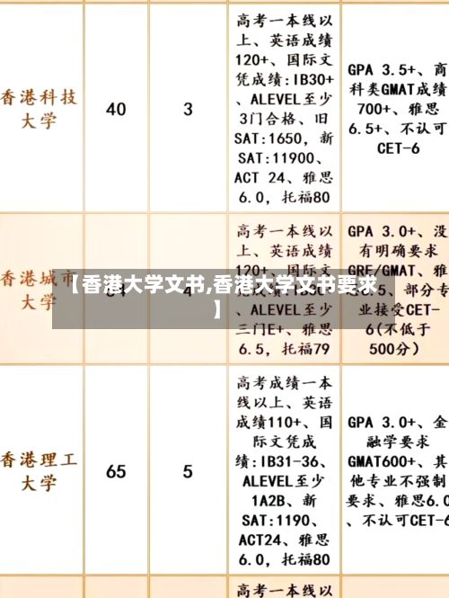 【香港大学文书,香港大学文书要求】-第2张图片