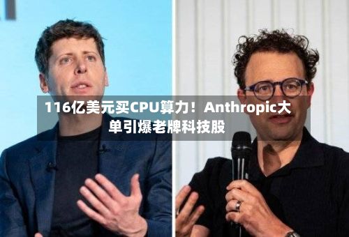 116亿美元买CPU算力!Anthropic大单引爆老牌科技股-第1张图片