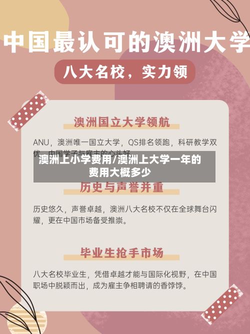 澳洲上小学费用/澳洲上大学一年的费用大概多少