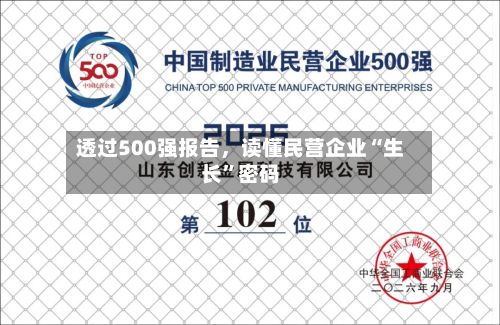 透过500强报告，读懂民营企业“生长”密码-第2张图片