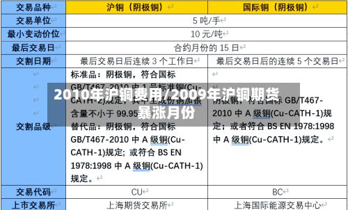 2010年沪铜费用/2009年沪铜期货暴涨月份-第2张图片
