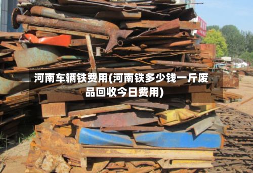河南车辆铁费用(河南铁多少钱一斤废品回收今日费用)-第3张图片