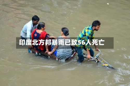 印度北方邦暴雨已致56人死亡