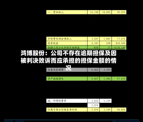 鸿博股份：公司不存在逾期担保及因被判决败诉而应承担的担保金额的情况-第1张图片