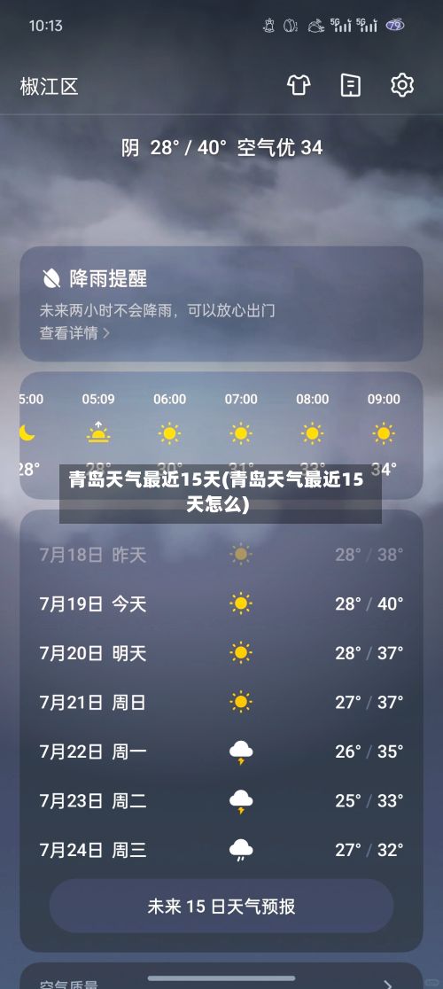 青岛天气最近15天(青岛天气最近15天怎么)