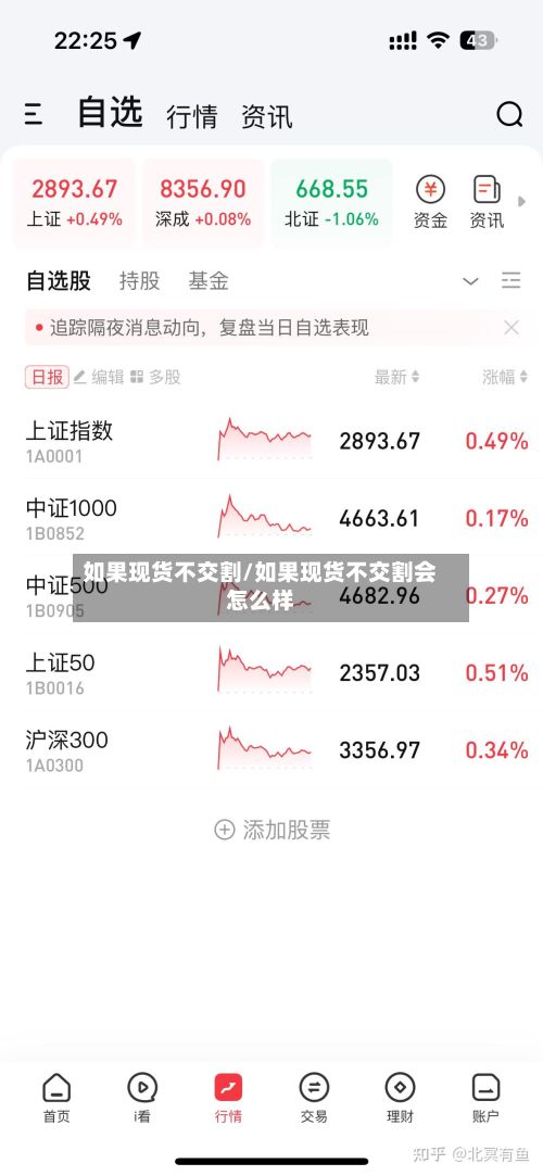 如果现货不交割/如果现货不交割会怎么样