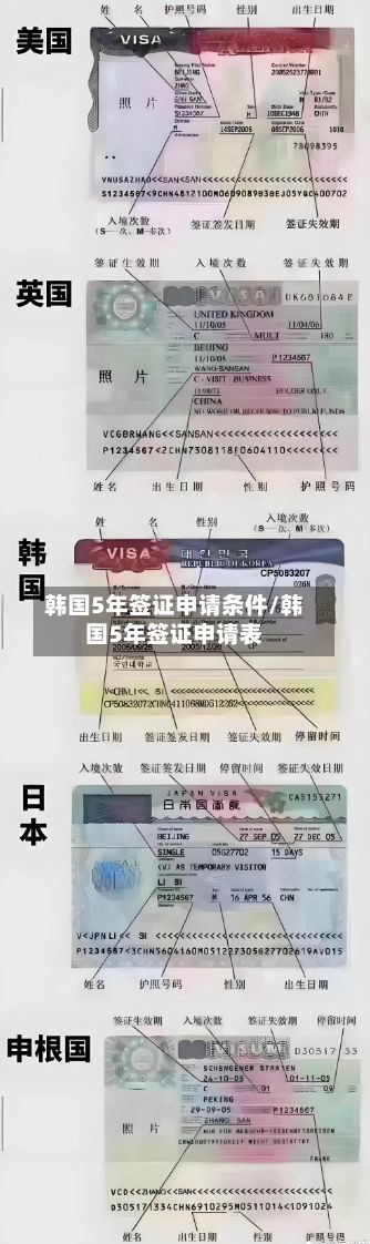 韩国5年签证申请条件/韩国5年签证申请表