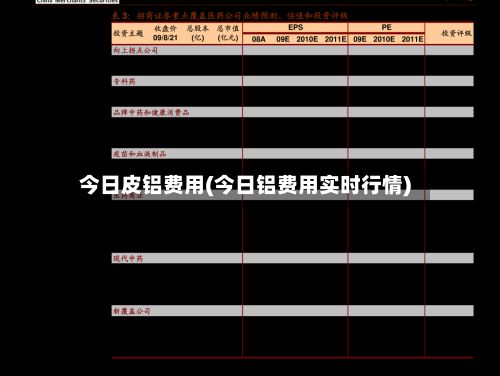 今日皮铝费用(今日铝费用实时行情)-第2张图片