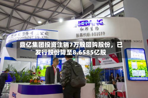 鼎亿集团投资注销7万股回购股份，已发行股份降至8.6585亿股