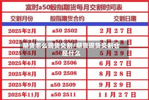 期货怎么现货交割/期货现货交割仓是什么